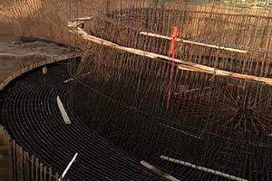 嘉兴砼烟囱新建施工现场